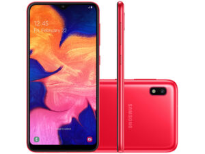 Smartphone Samsung Galaxy A10 32GB Vermelho 4G – 2GB RAM 6,2” Câm. 13MP + Câm. Selfie 5MP